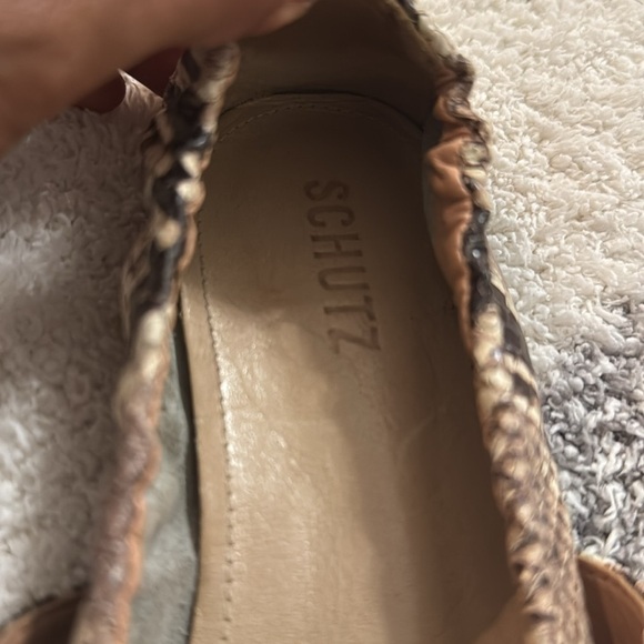 SCHUTZ Mary Jane style size 8.5 snake embossed - Picture 4 of 10
